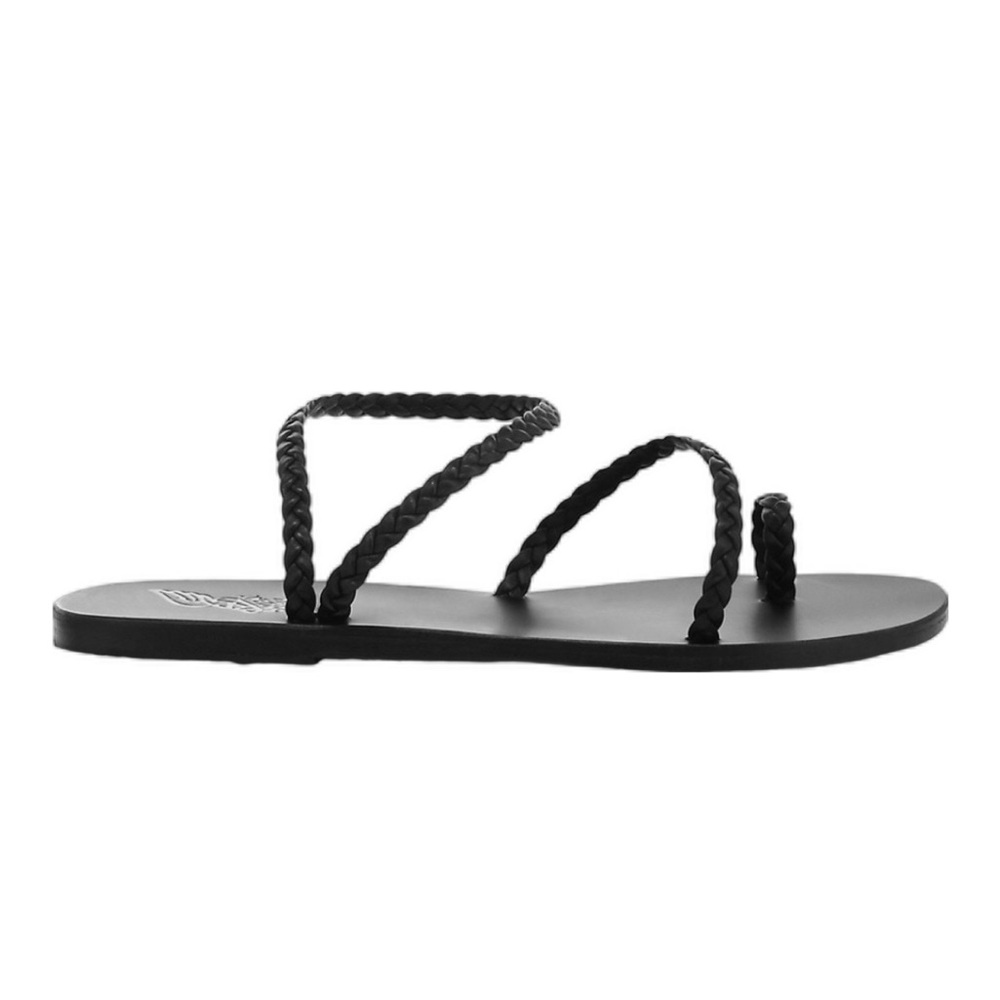 Ancient Greek Eleftheria Braided Leather Sandals